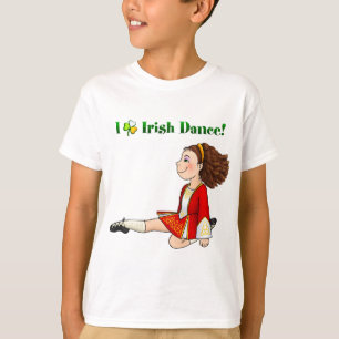 Camiseta Eu amo a dança irlandesa