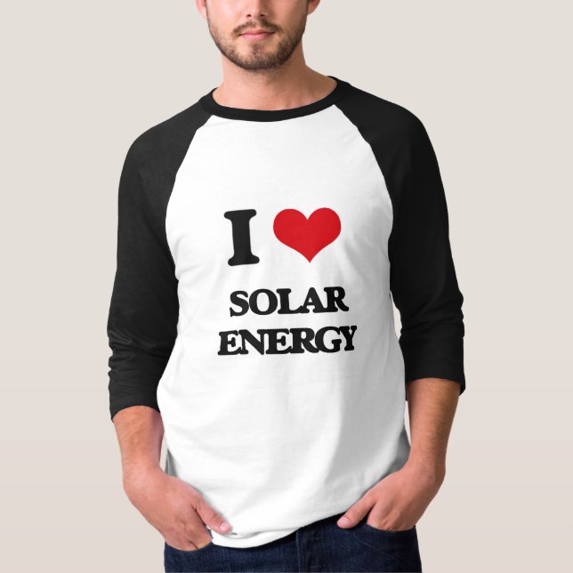Camiseta Eu amo a energia solar (Frente)