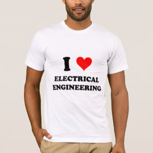 Camiseta Eu amo a engenharia elétrica