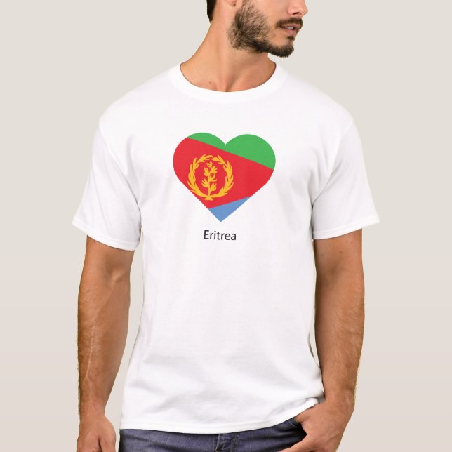 Camiseta Eu Amo a Eritreia (Frente)