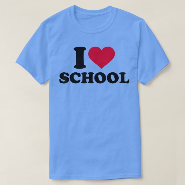Camiseta Eu amo a escola  (Frente do Design)