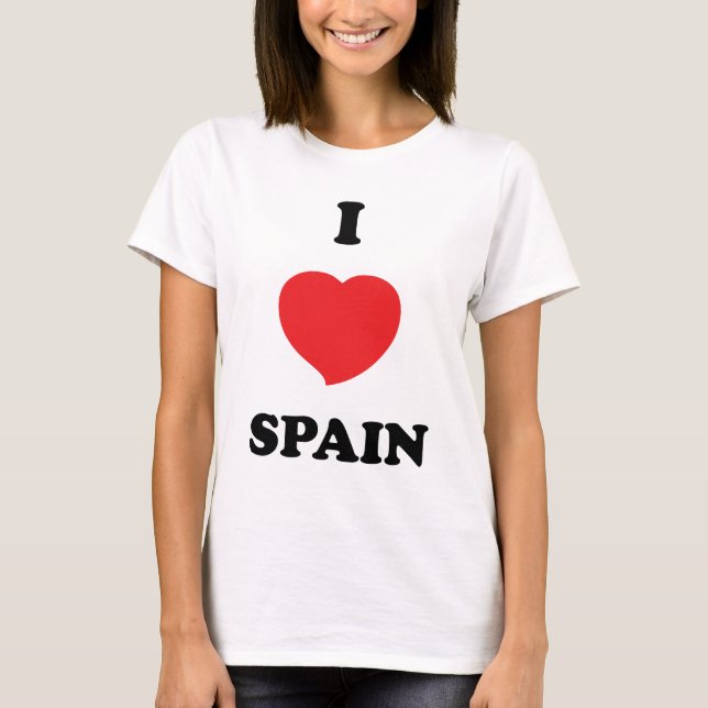Camiseta EU AMO a espanha (Frente)