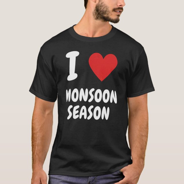 Camiseta Eu Amo a Estação das Monções (Frente)