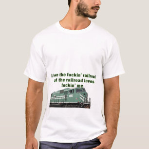 Camiseta Eu amo a estrada de ferro