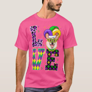 Camiseta Eu Amo A Festa Do Festival Mardi Gras Sobre O Funn