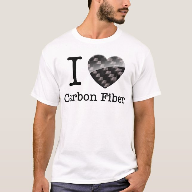 Camiseta Eu amo a fibra do carbono (Frente)