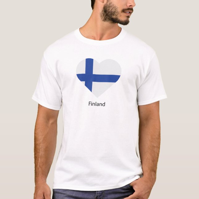 Camiseta Eu Amo A Finlândia (Frente)