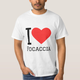 Camiseta Eu amo a Focaccia