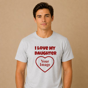 Camiseta Eu Amo a Foto da Minha Filha