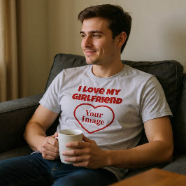 Camiseta Eu Amo a Foto da Minha Namorada