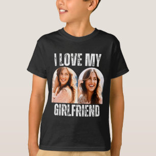 Camiseta Eu Amo a Foto da Minha Namorada Presente Engraçado
