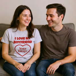 Camiseta Eu Amo a Foto do Meu Namorado