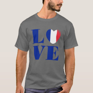 Camiseta Eu amo a França