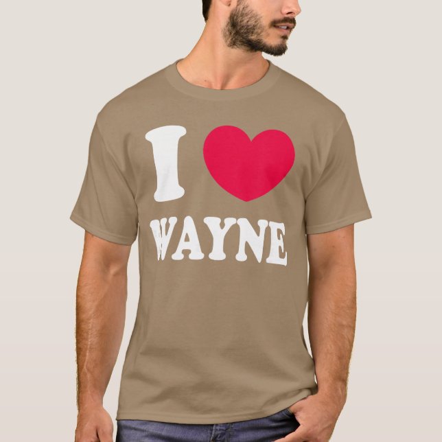 Camiseta Eu amo a garota Wayne (Frente)
