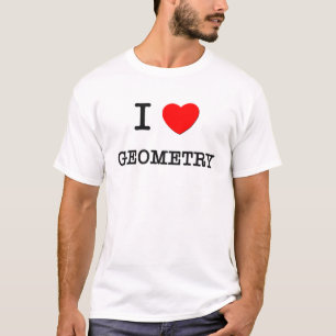 Camiseta Eu amo a GEOMETRIA