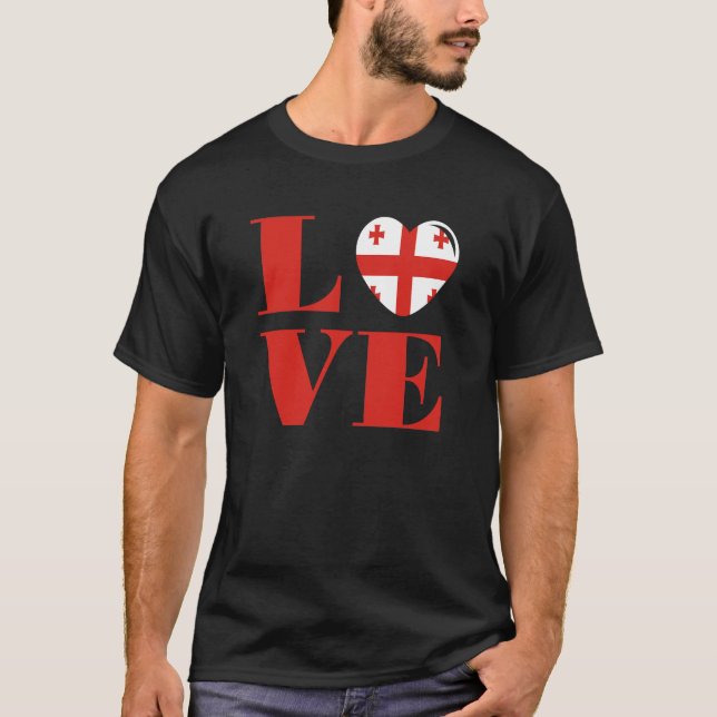 Camiseta Eu amo a Geórgia (Frente)