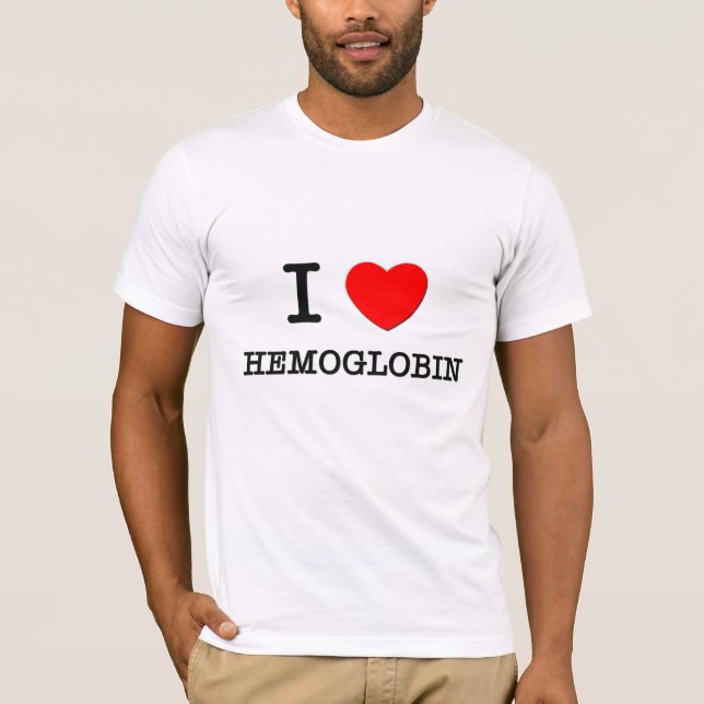 Camiseta Eu amo a hemoglobina (Frente)