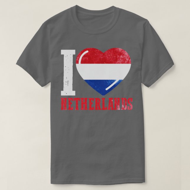Camiseta Eu amo a Holanda (Frente do Design)