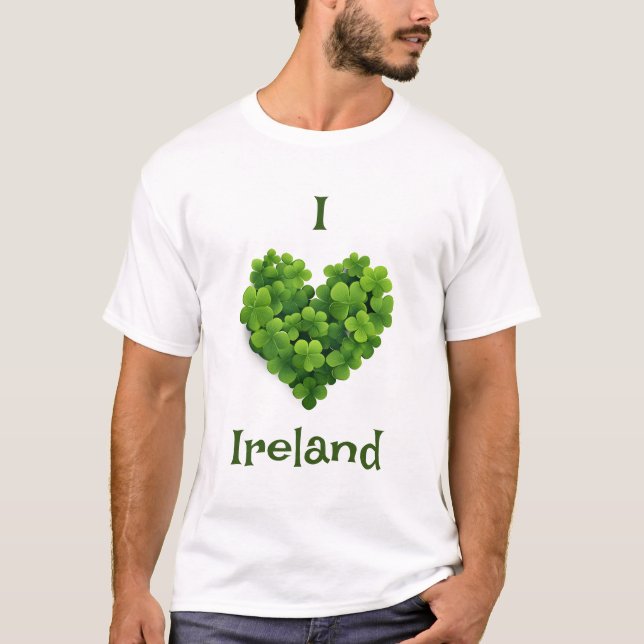Camiseta Eu amo a Irlanda (Frente)