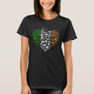 Camiseta Eu Amo A Irlanda Feliz Rua Patrick Day Shamrocks E