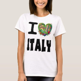 Camiseta Eu Amo A Itália