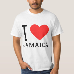 Camiseta Eu amo a Jamaica