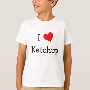 Camiseta Eu amo a ketchup
