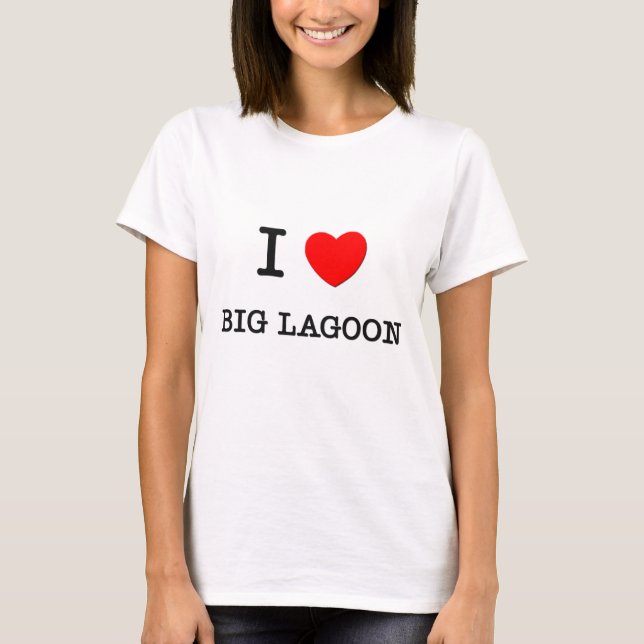 Camiseta Eu amo a LAGOA GRANDE Califórnia (Frente)