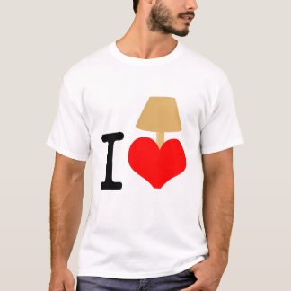 Camiseta Eu amo a lâmpada