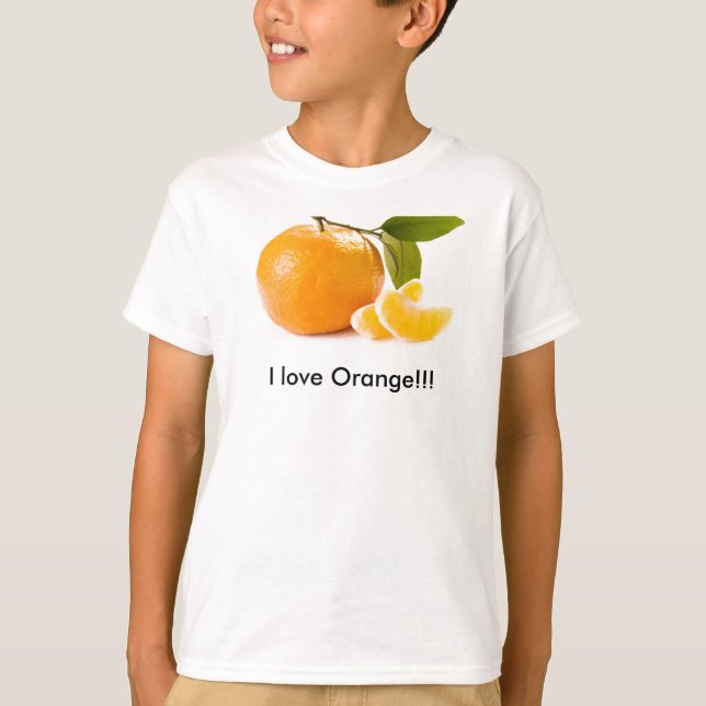 Camiseta Eu amo a laranja!!! (Frente)
