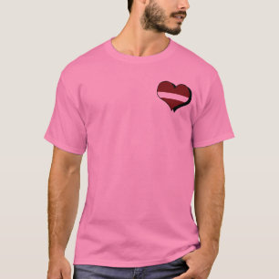 Camiseta Eu Amo a Letônia