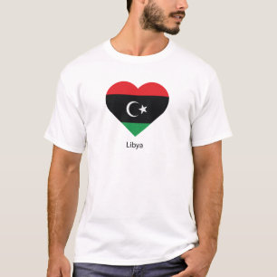 Camiseta Eu amo a Líbia