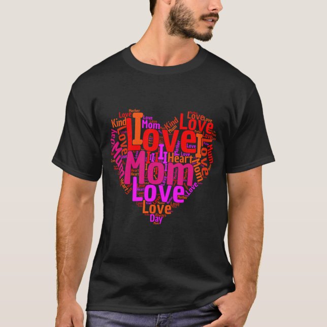 Camiseta Eu amo a MÃE | Dia de as mães especial (Frente)