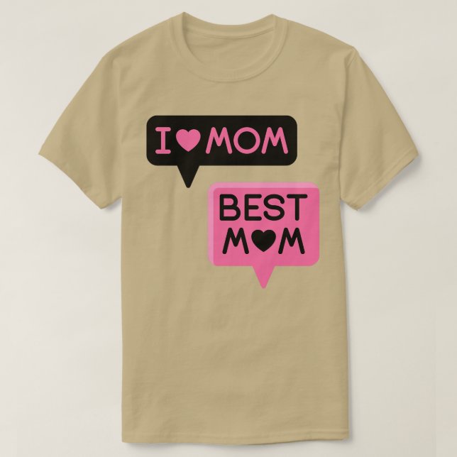 Camiseta Eu amo a mãe melhor mãe (Frente do Design)