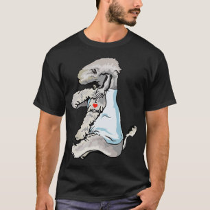 Camiseta Eu Amo A Mãe Tatto Bedlington Terrier Mãe Cachorro