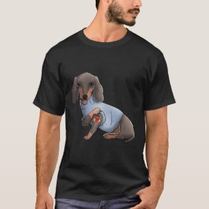 Camiseta Eu Amo A Mãe Tattoo Dachshund Mãe Dia Da Mãe