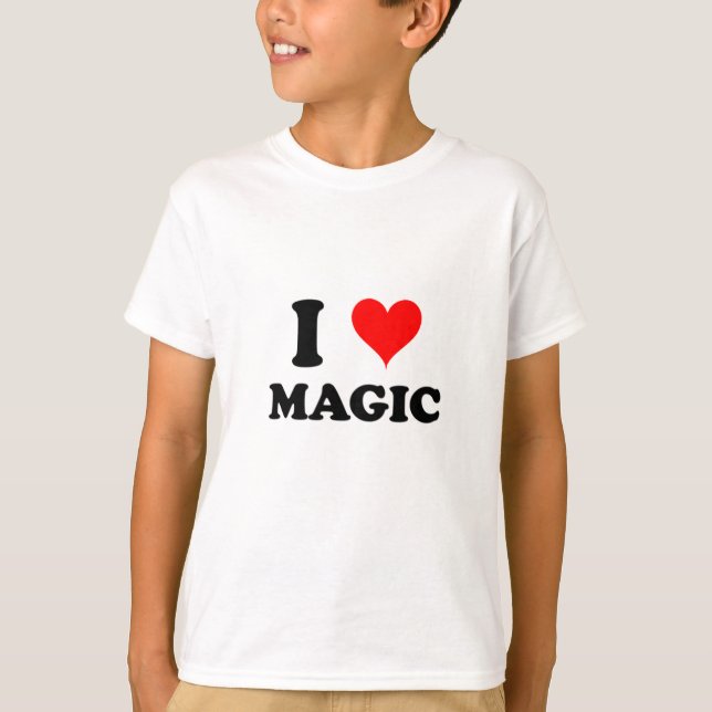 Camiseta Eu amo a mágica (Frente)