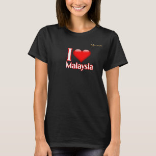 Camiseta Eu Amo a Malásia