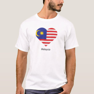 Camiseta Eu amo a Malásia