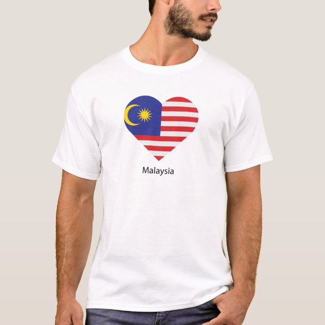 Camiseta Eu amo a Malásia (Frente)