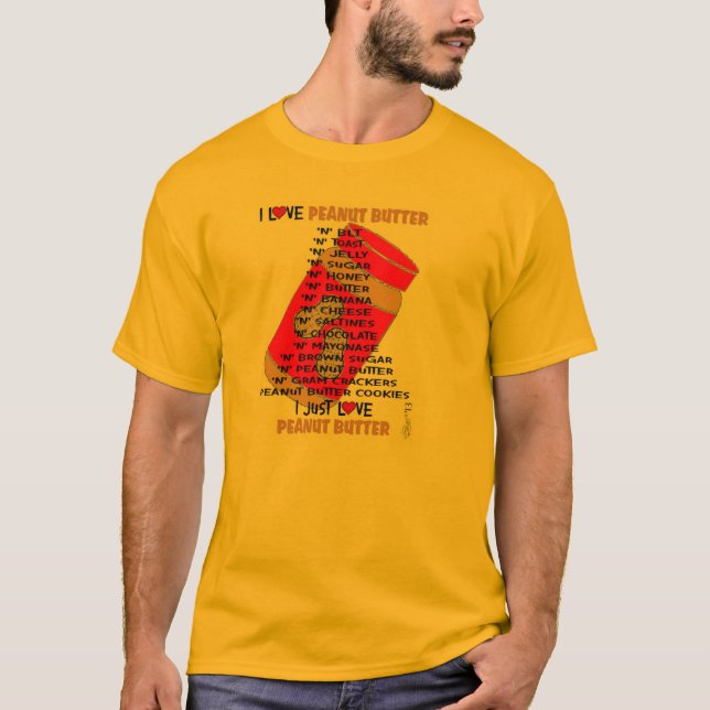 CAMISETA EU AMO A MANTEIGA DE AMENDOIM (Frente)