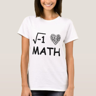 Camiseta Eu amo a matemática