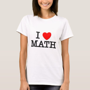 Camiseta Eu amo a MATEMÁTICA
