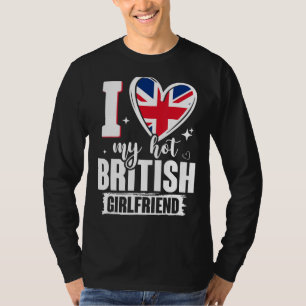 Camiseta Eu Amo A Minha Bandeira Britânica Namorada Custa Q