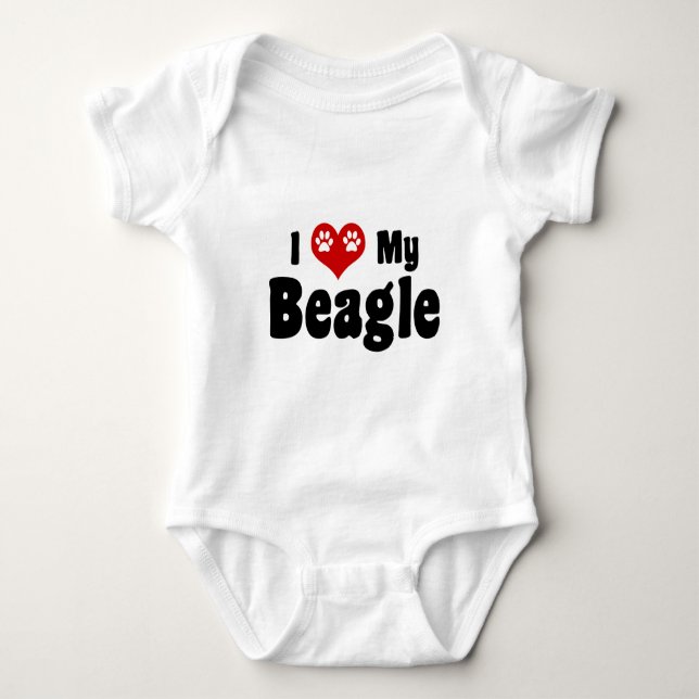 Camiseta Eu Amo A Minha Beagle (Frente)