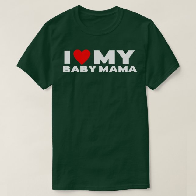 Camiseta Eu Amo A Minha Bebê Mãe Engraçada Mamãe (Frente do Design)