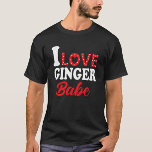 Camiseta Eu Amo A Minha Cabeça Vermelha Ginger Babe
