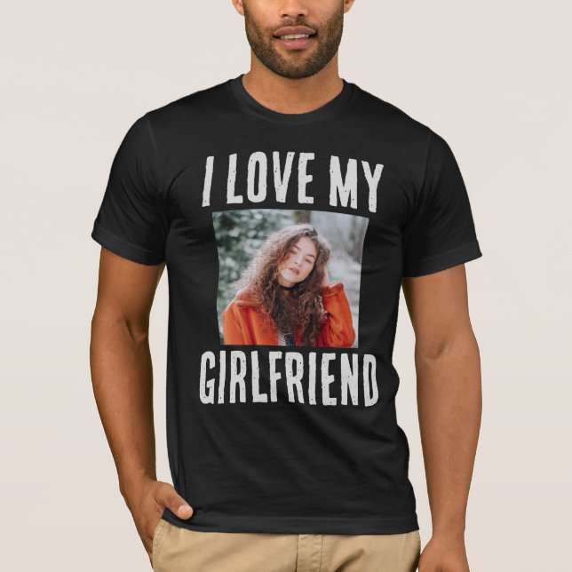CAMISETA EU AMO A MINHA FOTO NAMORADA (Frente)