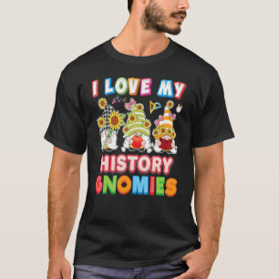 Camiseta Eu Amo A Minha História Gnomies Criança Professora