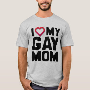 CAMISETA EU AMO A MINHA MÃE GAY -